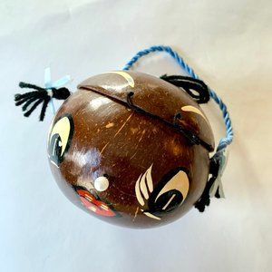 Vintage Souvenir Hawaii Coconut Head - box purse